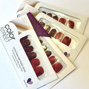 Color Street Sparkling Red Nail Strips